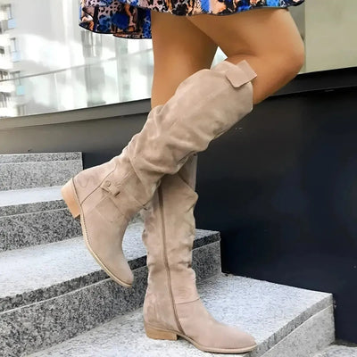 Gisela | Women's Slouchy Over-the-Knee Suede Boots