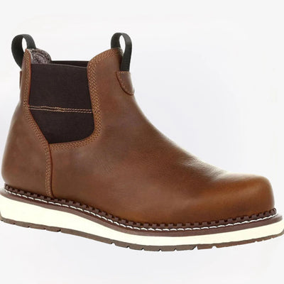 Chelsea Wedge Boots with Elastic Side Panels for Men
