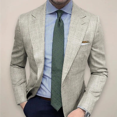 Lightweight Tailored Everyday Blazer with Patch Pocket for Men