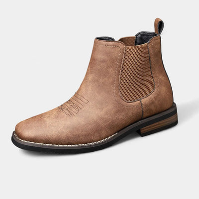 Slip-On Faux Leather Chelsea Boots Western Stitch for Men