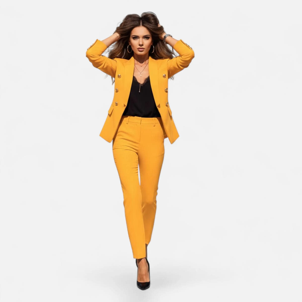 Adrienne | Women's Solid Colour Tailored Suit Set