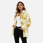 Agatha | Women's Checkered Plush Winter Jacket