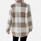Agatha | Women's Checkered Plush Winter Jacket