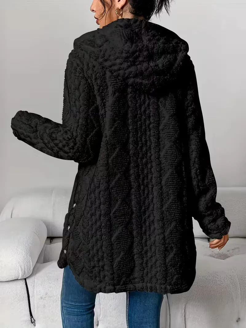 Alexandra | Women's Structured Textured Button-Front Jacket