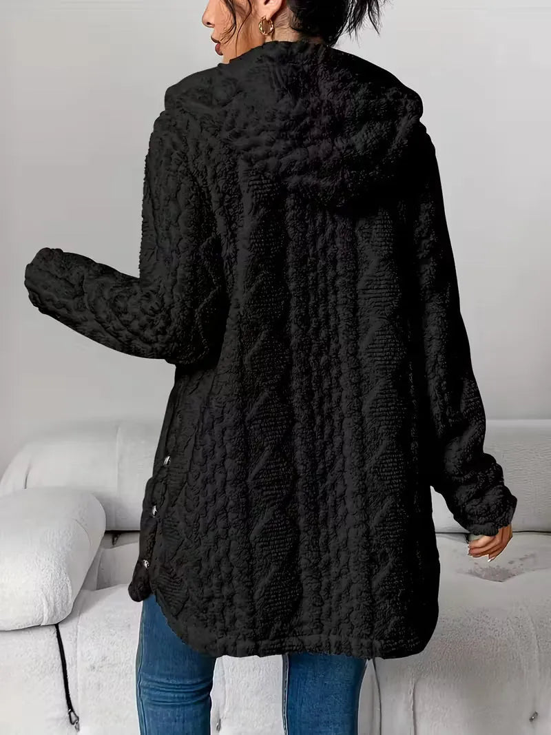 Alexandra | Women's Structured Textured Button-Front Jacket
