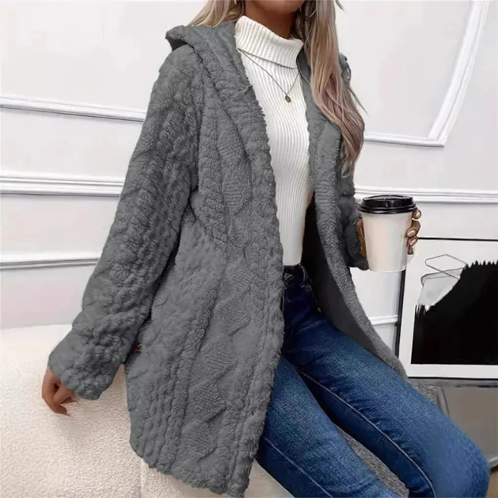 Alexandra | Women's Structured Textured Button-Front Jacket