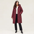 Anastasia | Women's Long Quilted Hooded Puffer Coat