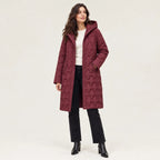 Anastasia | Women's Long Quilted Hooded Puffer Coat