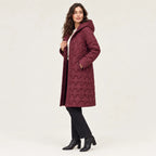 Anastasia | Women's Long Quilted Hooded Puffer Coat