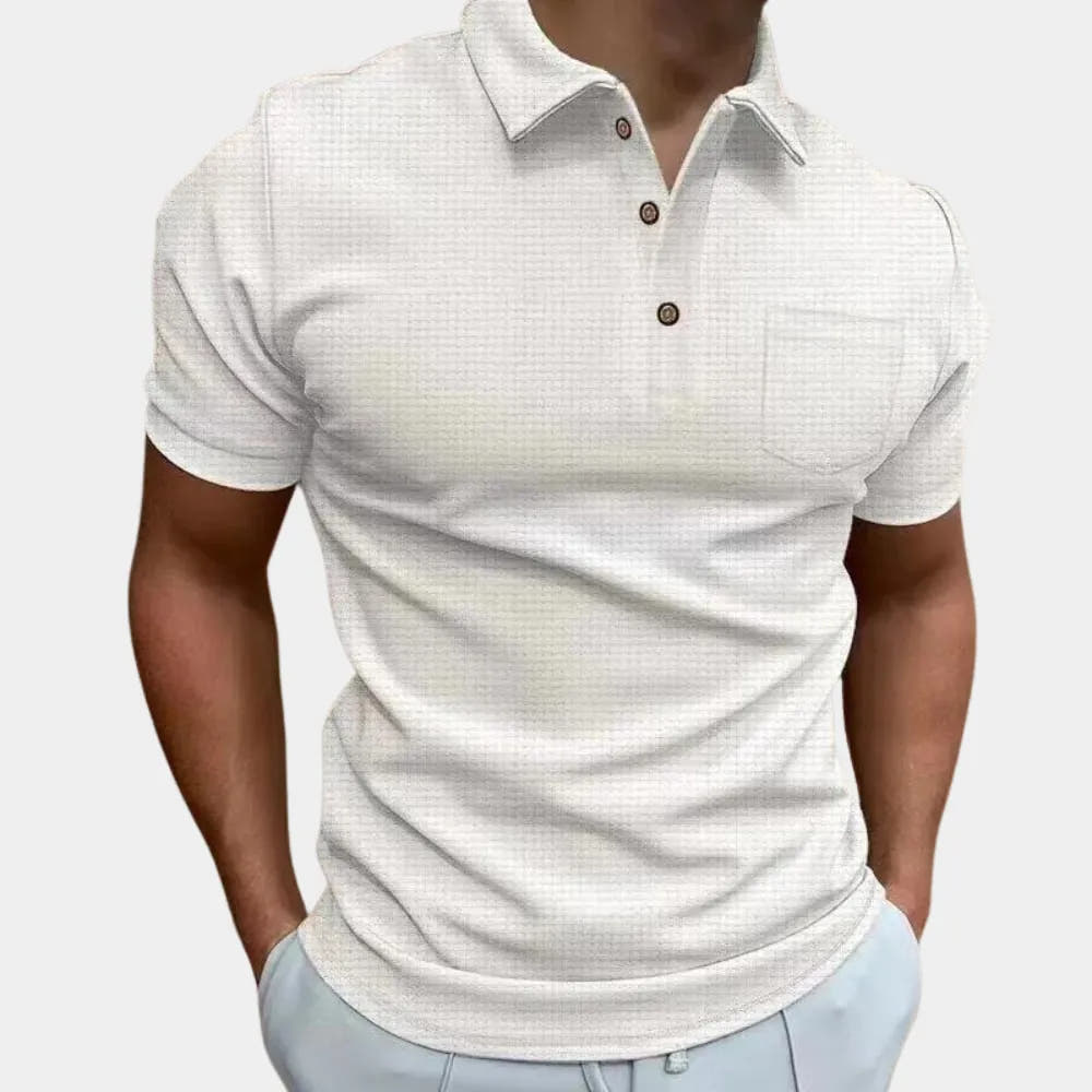 Breathable Polo Shirt for Men's Casual and Office Wear