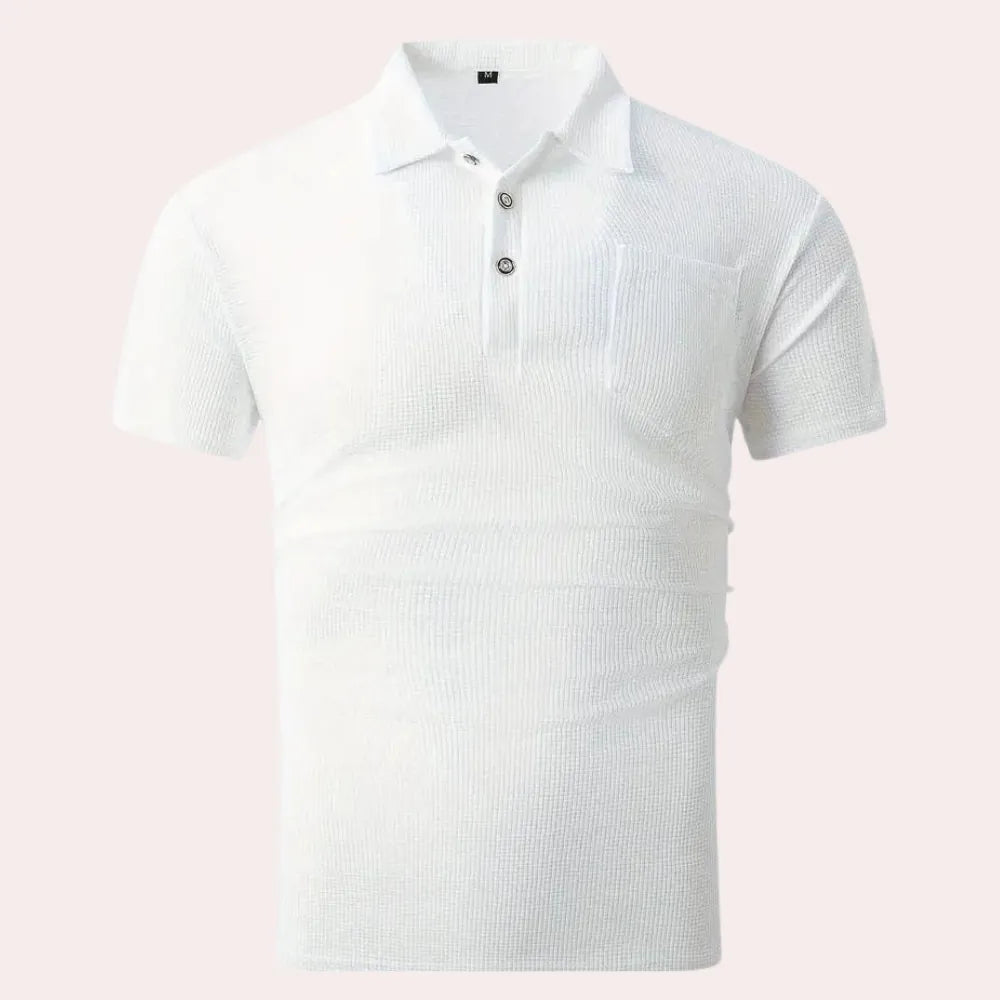 Breathable Polo Shirt for Men's Casual and Office Wear