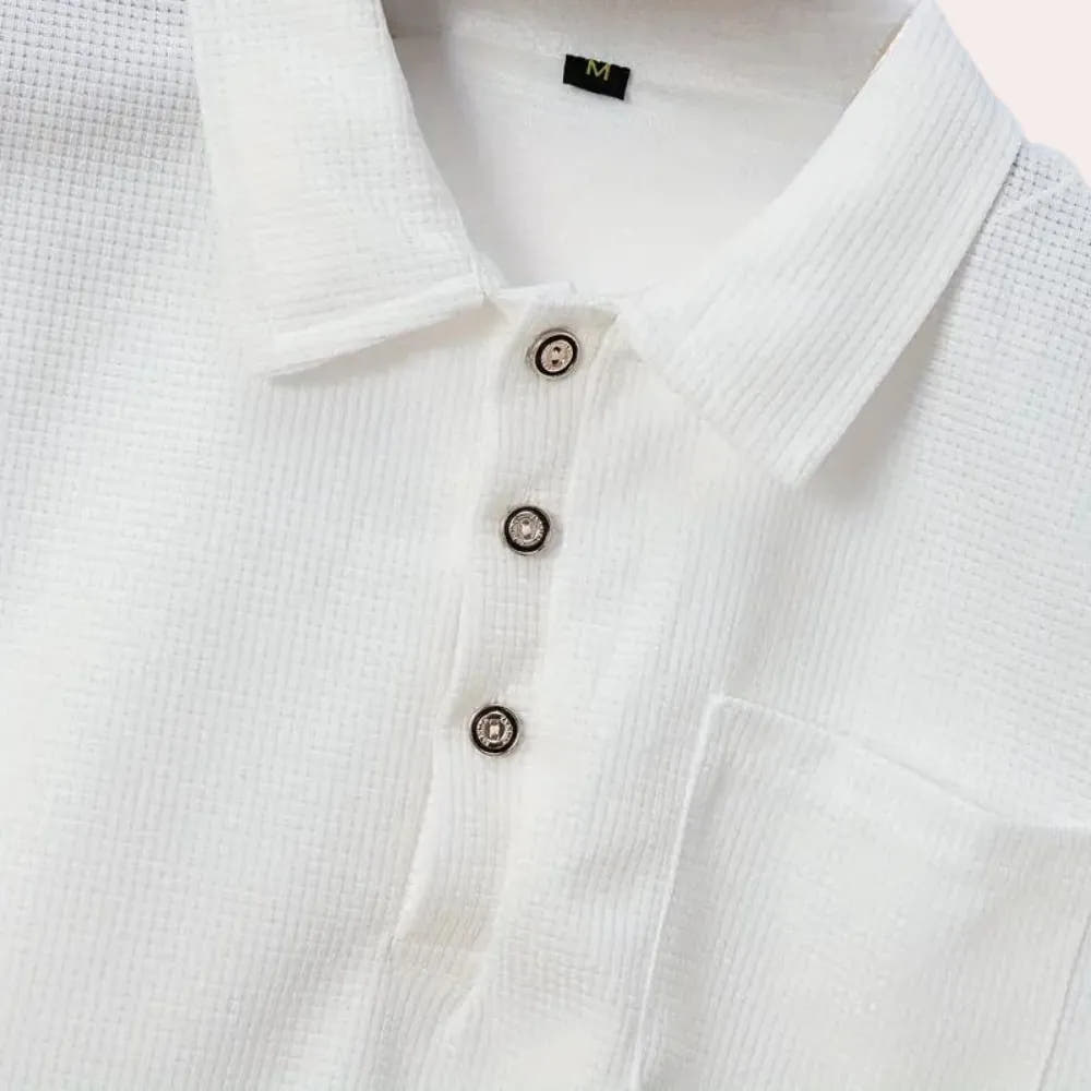 Breathable Polo Shirt for Men's Casual and Office Wear