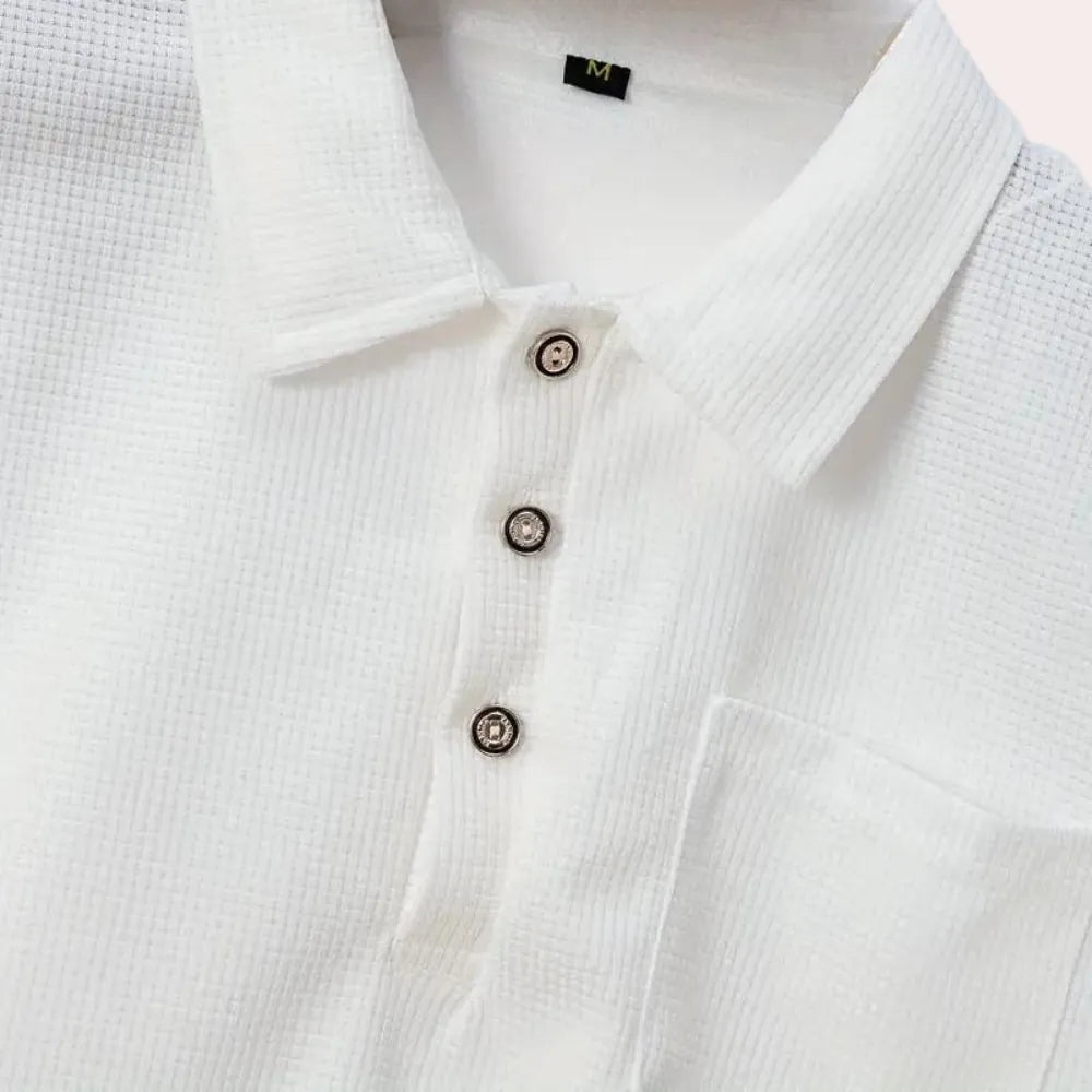 Breathable Polo Shirt for Men's Casual and Office Wear