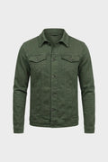 Button Placket Jacket with Chest Pockets for Men