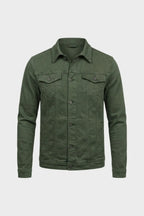 Button Placket Jacket with Chest Pockets for Men
