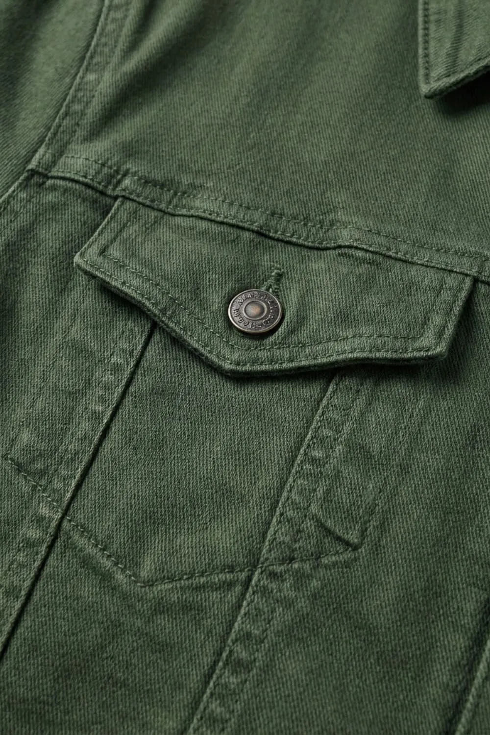 Button Placket Jacket with Chest Pockets for Men