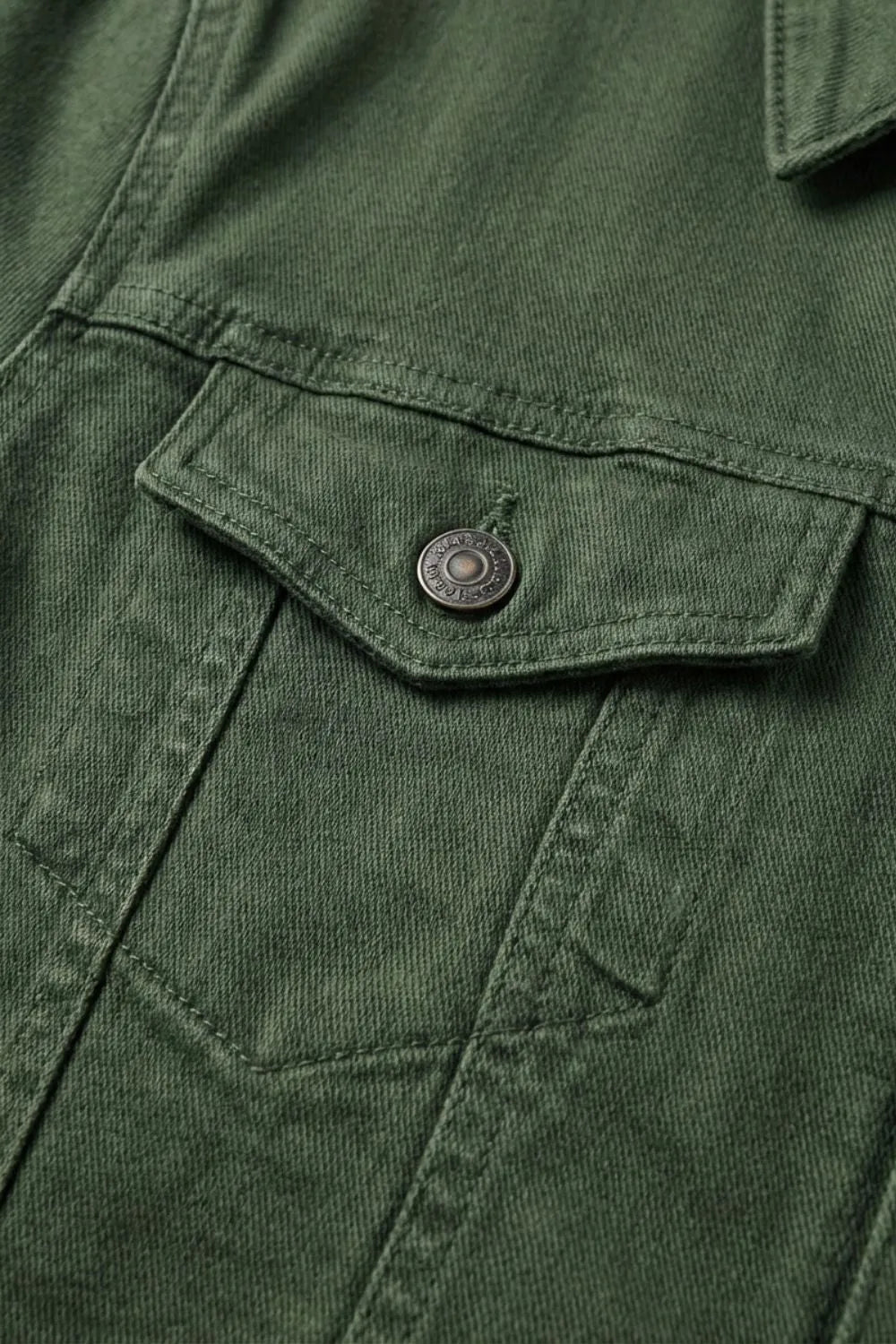 Button Placket Jacket with Chest Pockets for Men