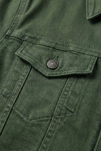 Button Placket Jacket with Chest Pockets for Men