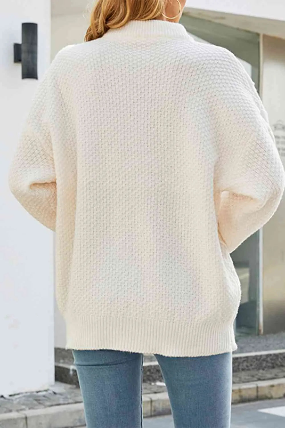 Camille | Women's Oversized Crew-Neck Cable Knit Jumper