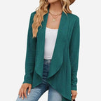 Cecilia | Women's Open-Front Cable Knit Cardigan