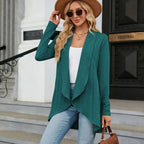 Cecilia | Women's Open-Front Cable Knit Cardigan