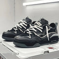 Chunky Color-Block Low-Top Lace-Up Trainers for Men