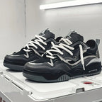 Chunky Color-Block Low-Top Lace-Up Trainers for Men