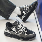 Chunky Color-Block Low-Top Lace-Up Trainers for Men