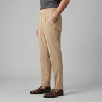 Classic Corduroy Trousers with Double Pleats for Men