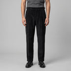 Classic Corduroy Trousers with Double Pleats for Men