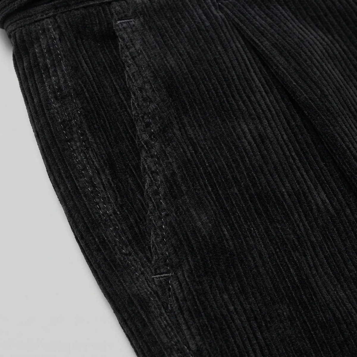 Classic Corduroy Trousers with Double Pleats for Men