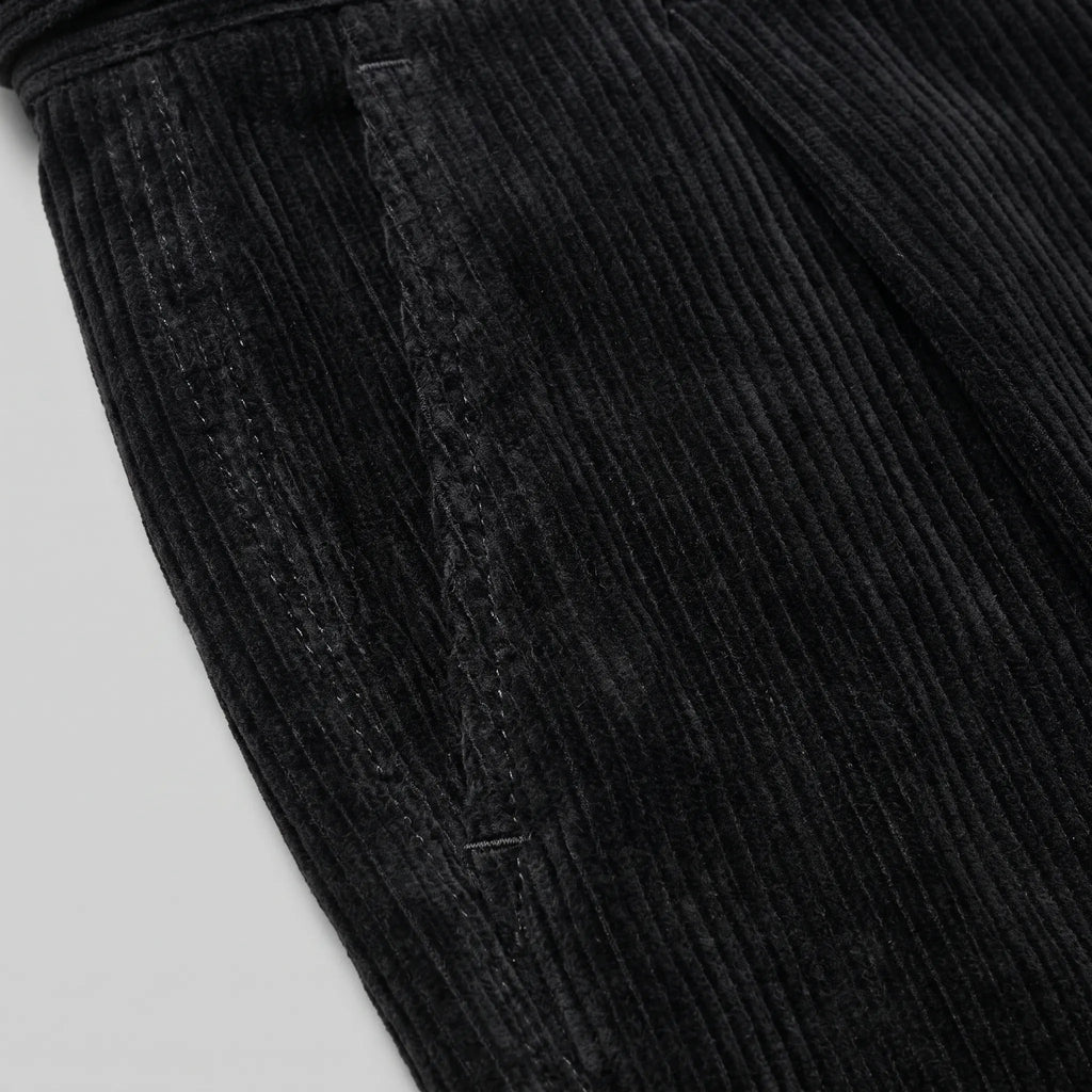Classic Corduroy Trousers with Double Pleats for Men