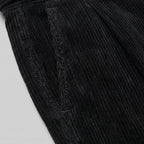 Classic Corduroy Trousers with Double Pleats for Men