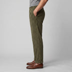 Classic Corduroy Trousers with Double Pleats for Men