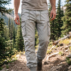 Elastic Waist Multi-Pocket Cargo Style Joggers for Men