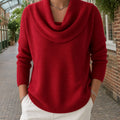 Eleni | Women's Cowl Neck Dropped-Shoulder Jumper