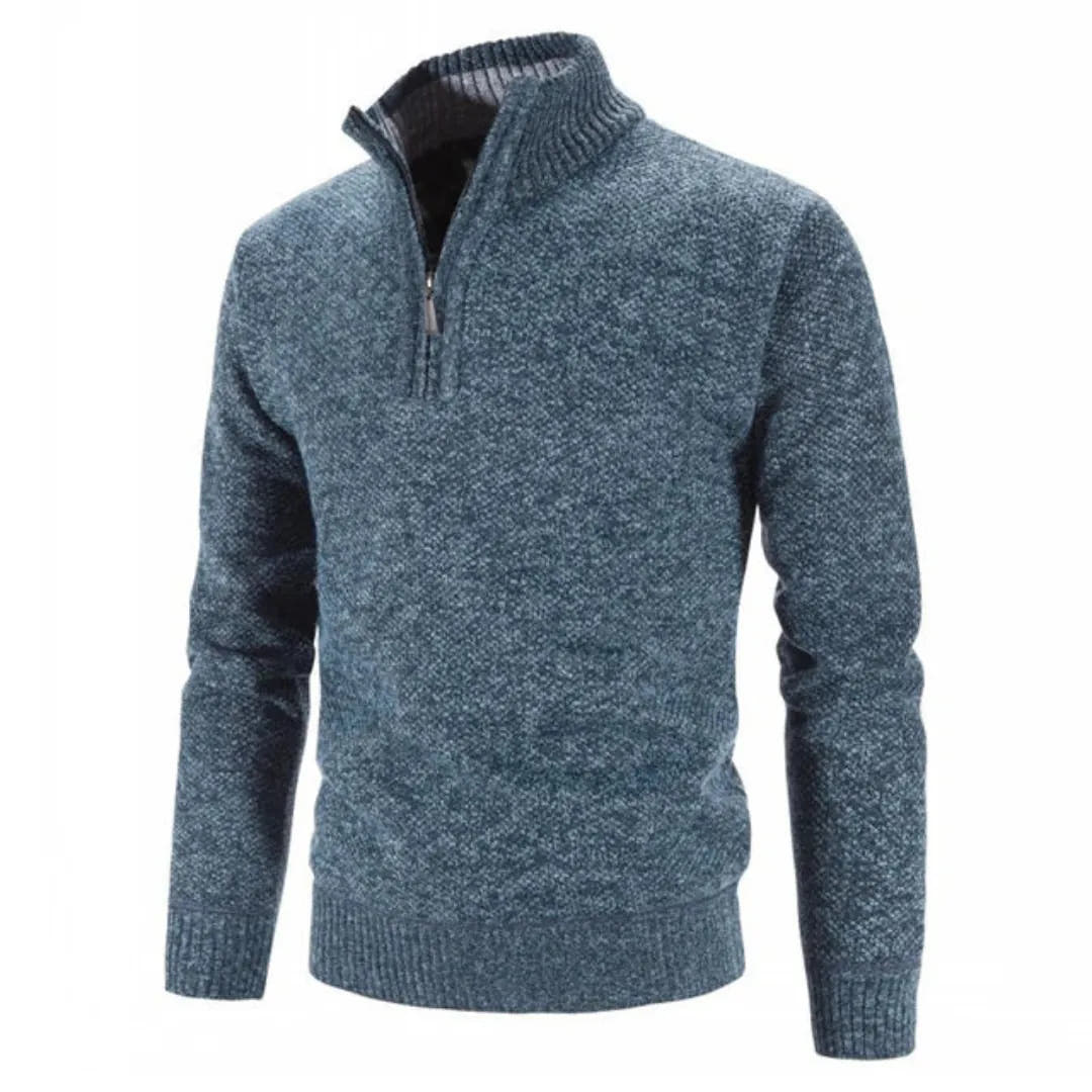 Everyday Soft Slim Fit Half-Zip Knit Pullover for Men