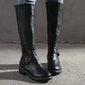 Griselda | Women's Faux Leather Knee-High Riding Boots