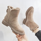 Hedwig | Women's Fleece-Lined Platform Ankle Boots