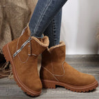 Hedwig | Women's Fleece-Lined Platform Ankle Boots
