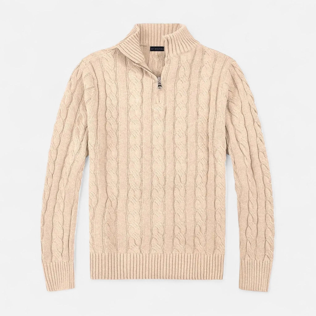 Heritage Half-Zip Knitted Sweater for Men