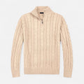 Heritage Half-Zip Knitted Sweater for Men