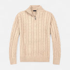 Heritage Half-Zip Knitted Sweater for Men