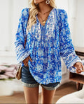 Imelda | Women's Boho Floral Print Flowy Blouse