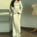Iris | Women's Flowing Long-Sleeve Winter Maxi Dress