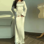 Iris | Women's Flowing Long-Sleeve Winter Maxi Dress