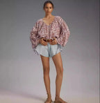 Juno | Women's Oversized Bohemian Print Shirt