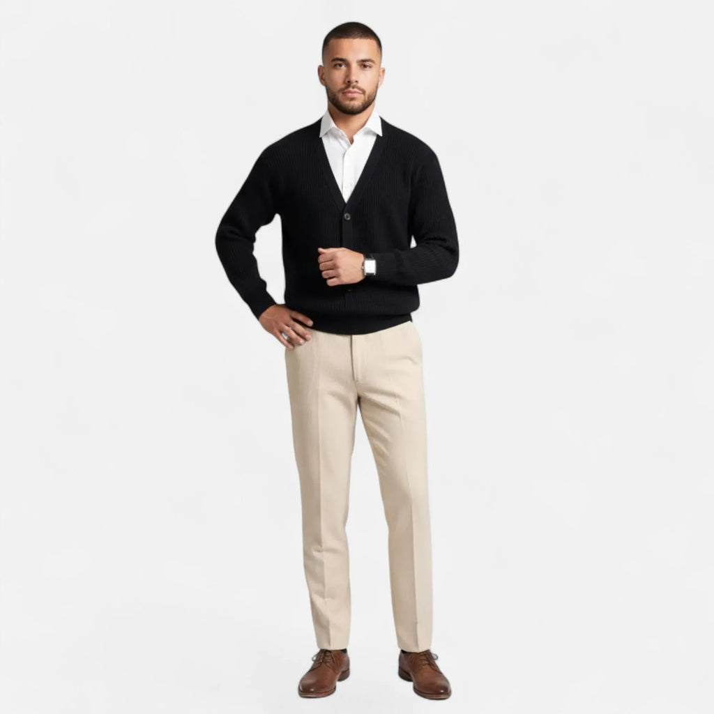 Lightweight Loose V-Neck Knit Cardigan for Men