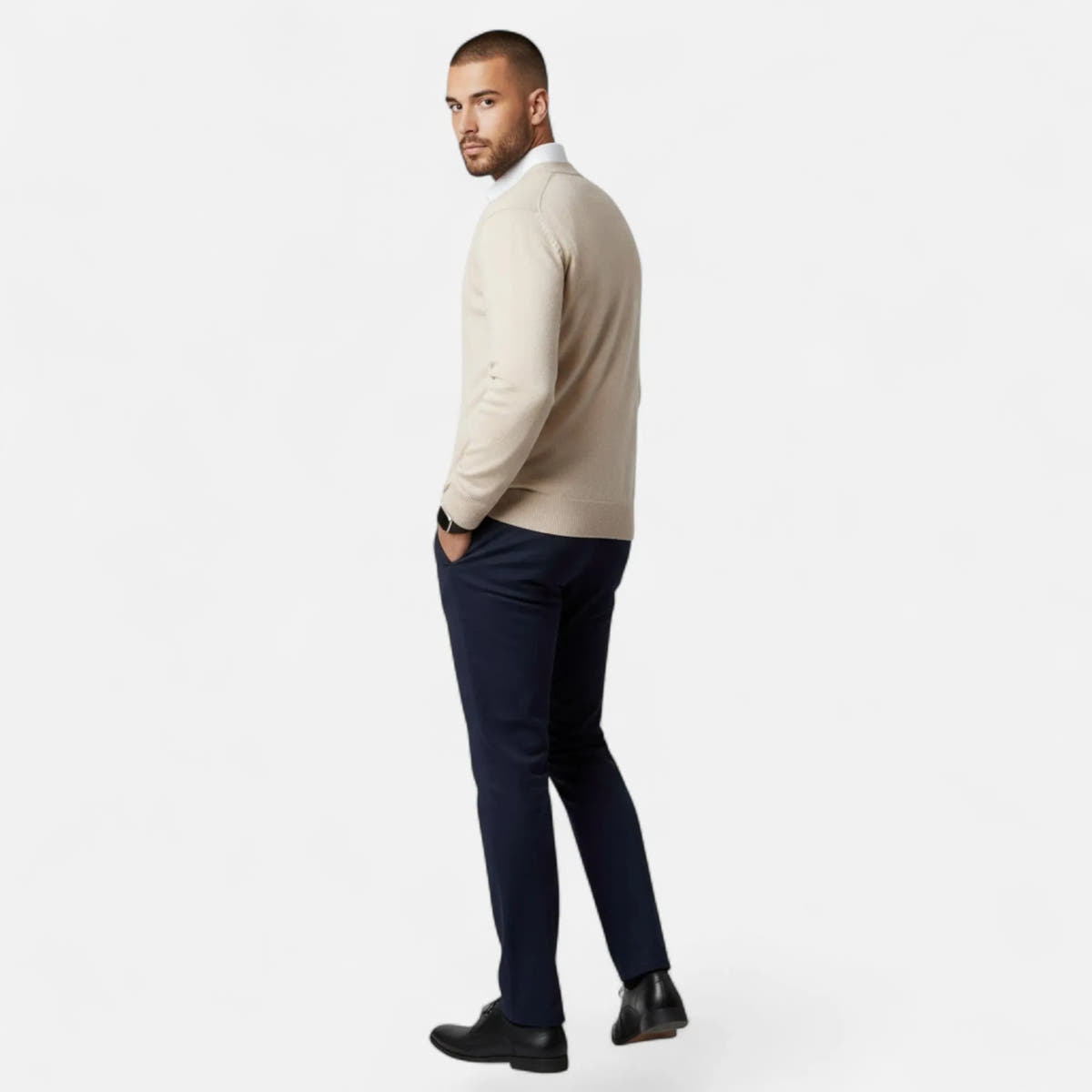 Lightweight Loose V-Neck Knit Cardigan for Men