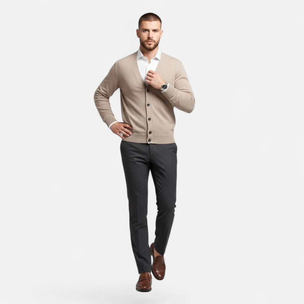 Lightweight Loose V-Neck Knit Cardigan for Men